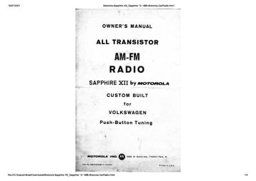Motorola-Sapphire XII_Sapphire 12-1970.Motorola.CarRadio preview